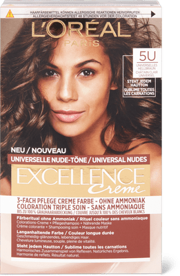 L'Oréal Paris Coloration permanente sans ammoniaque Nude 5U châtain clair universel