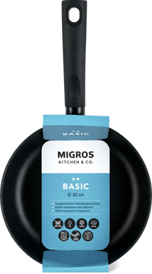 Migros Kitchen & Co. Basic Padella Ø 20 cm, alta, nero