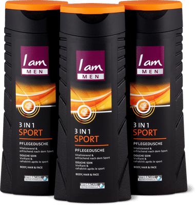 I am Men Pflegedusche  3in1 Sport