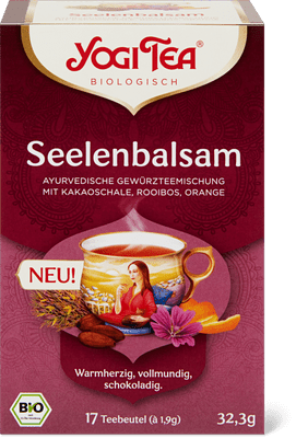 Yogi Tea Bio Infusion aux épices Confort de l’âme Écorces de cacao, rooibos, orange