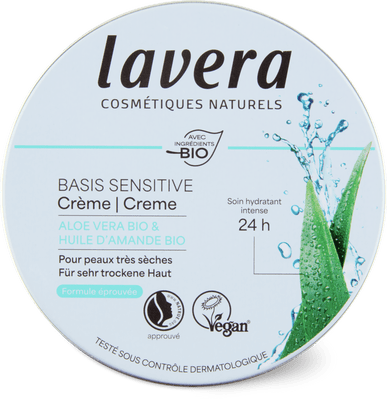 Lavera Basis Sensitiv Cream Aloe Vera & Almond Oil, Very Dry Skin