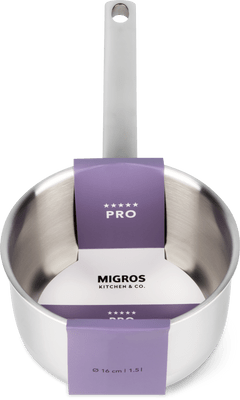 Migros Kitchen & Co. Pro Stielkasserolle Ø 16 cm, 1.5 L