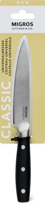 Migros Kitchen & Co. Universalmesser schwarz, Stahl, Klinge: 12 cm