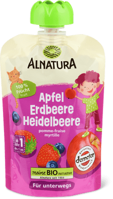 Alnatura Bio Demeter Bustina morbida mela, fragola e mirtilli
