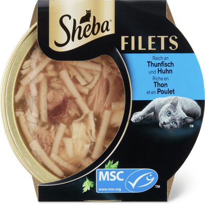 Sheba Filets Pollo con tonno sostenibile