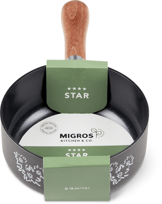 Migros Kitchen & Co. Caquelon Ø 18 cm, nero