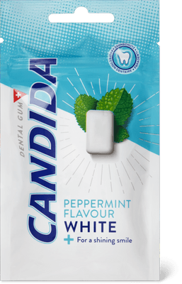 Candida White Gomme da masticare Menta piperita