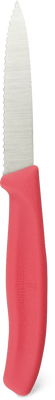 Victorinox Coltello da cucina con bordo seghettato argentato, pink, acciaio, lama: 8 cm