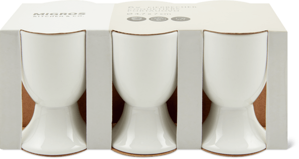 Migros Kitchen & Co. Coquetiers blanc, 4,7 x 7 cm