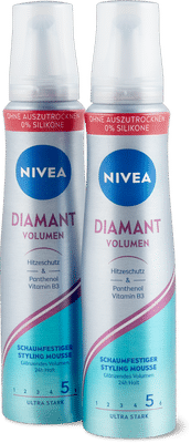 Nivea Diamond Volume Styling Mousse ultra-strong hold