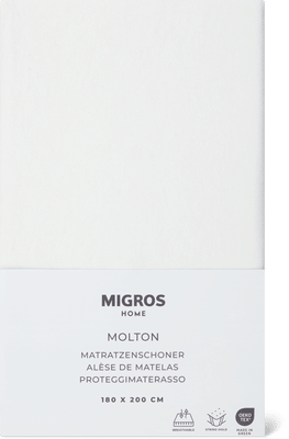Migros Home Molton Mattress Protector 180 x 200 cm, White