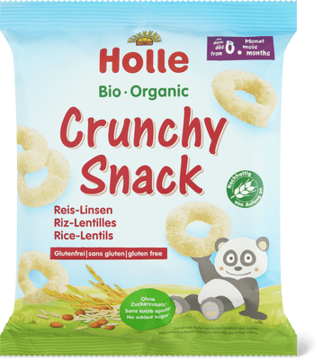 Holle Bio Crunchy Snack Riz-Lentilles