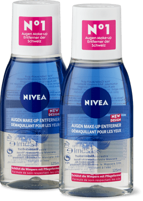 Nivea Démaquillant pour les yeux, élimine le mascara très résistant à l’eau