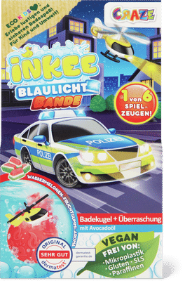 Craze Inkee Badebombe Fahrzeuge Blaulich