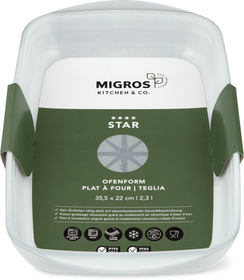 Migros Kitchen & Co. Ofenform 35.5 x 22 cm, glas