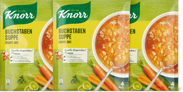 Knorr Buchstabensuppe