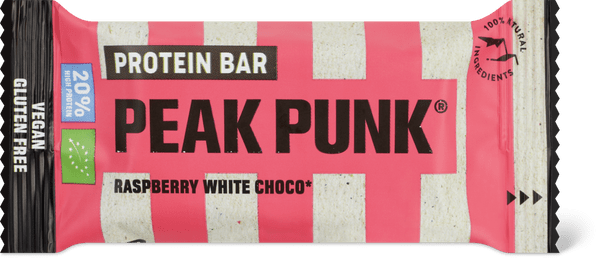 Peak Punk Bio High-Protein White Chocolate Raspberry