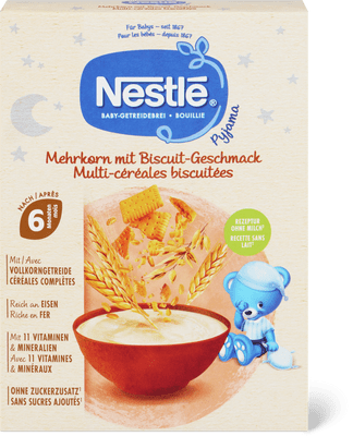 Nestlé Getreidebrei Mehrkorn mit Biscuit Geschmack nach 6 Monaten