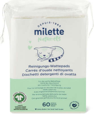 Milette Baby Care Naturals Dischetti di cotone detergenti