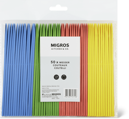 Migros Kitchen & Co. Messer CPLA, 50 Stk.
