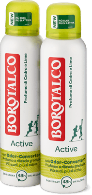 Borotalco Deodorante spray Active 48h, 0% alcol