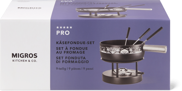 Set pour fonde, 9 pièces