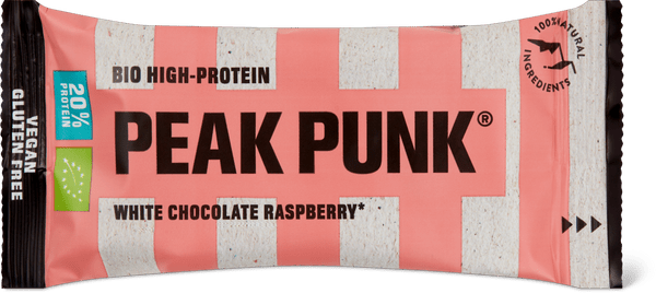 Peak Punk Bio High-Protein White Chocolate Raspberry