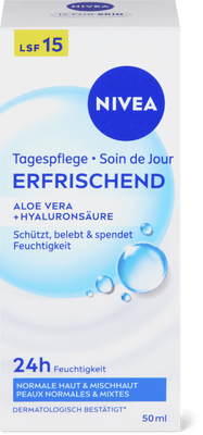 Nivea Crème de jour rafraîchissante 24 h hydratation IPS 15+