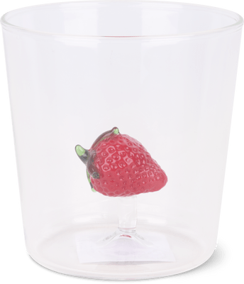 Migros Kitchen & Co. Strawberry Water Glass Transparent, 30 cl