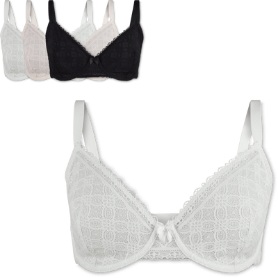 Ladies Lace bra wired non padded