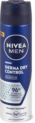 Nivea Deodorante Spray Derma Dry Control  96h, antitraspirante