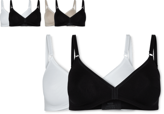 Ladies Microfibre duo non padded wireless