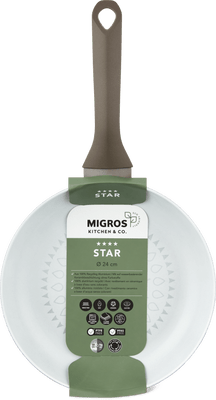 Kitchen & Co. Padella Ø 24 cm, bassa, marrone