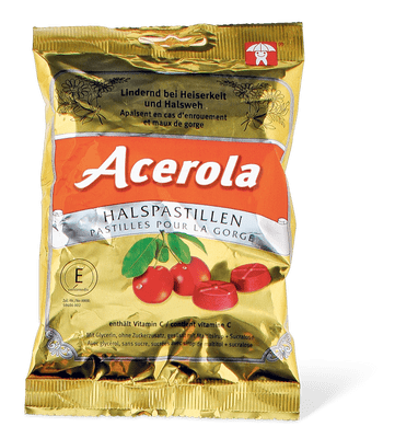 Pastiglie per la gola all'acerola