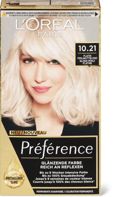 L'Oréal Paris Coloration permanente Préférence 10.21 Blond platine