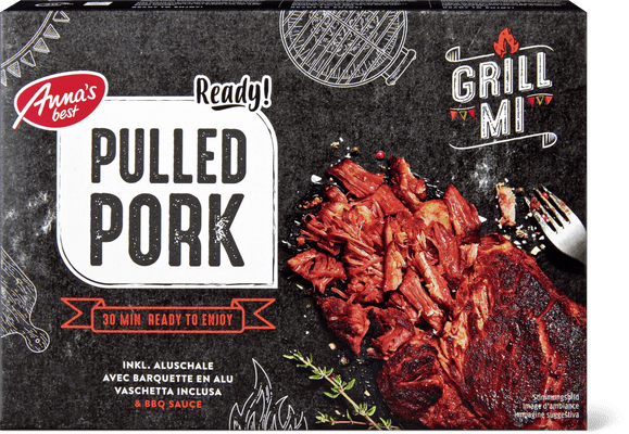 Grill mi Pulled Pork mit Sauce