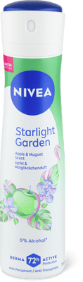 Nivea Deo Spray Starlight Garden 72h, 0% Alkohol, Anti-Transpirant