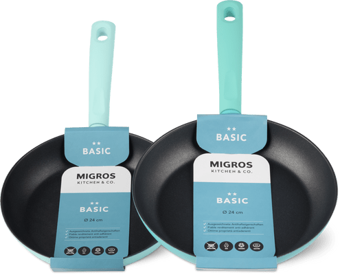 Migros Kitchen & Co. Padella a bordo basso, Ø 24 cm