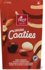 Frey Original Coaties Amandes, raisins secs, noisettes et écorces d’orange