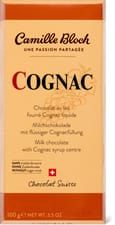 Camille Bloch Plaque de chocolat au cognac sans croûte de sucre