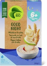 Migros Bio Good Night bouillie de lait aux fruits