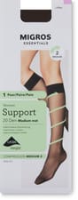 Ladies knee-highs (Grösse: 35-38, Farbe: coffee)