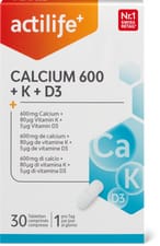 Actilife Calcium 600+K+D3
