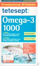 tetesept Oméga-3 huile de saumon 1000, 80 gélules
