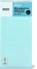 K&C serviettes bleu 1/8pliage