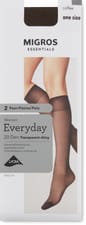 Ladies knee-highs (Grösse: one size, Farbe: coffee)