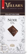 Villars Plaque de chocolat Noir 72% cacao