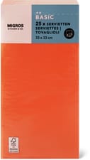K&C serviettes orange1/8 pliage
