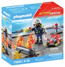 Playmobil 71826 Pompier avec pompe à