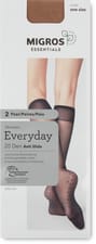 Ladies knee-highs (Grösse: one size, Farbe: nude)